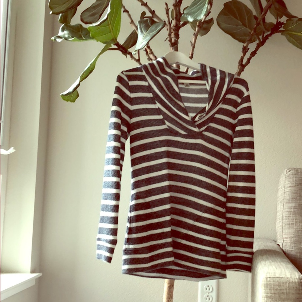 Striped cotton pullover